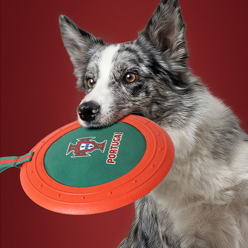 World Cup Portugal Team Dog Flying Disc Durable Fetch Training Toy