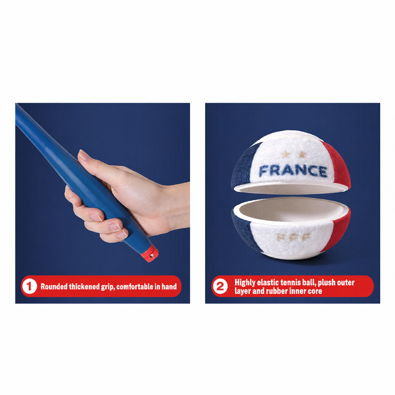 World Cup France Team Dog Tennis Ball Launcher Training Toy