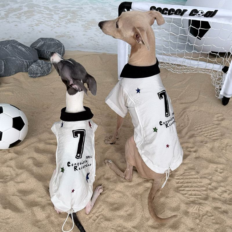 World Cup Vintage Embroidered Cooling Clothes Whippet Jersey Italian Greyhound Clothes