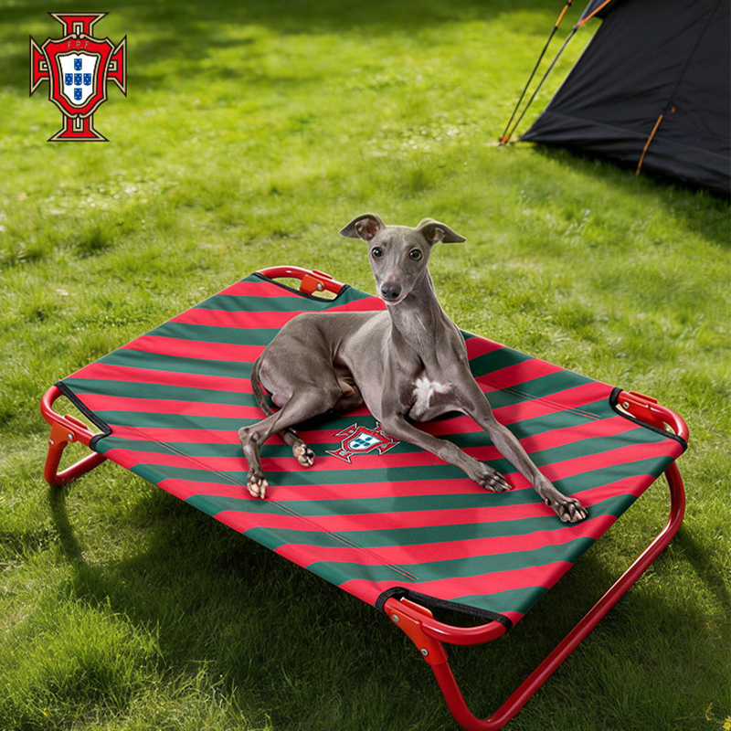 World Cup Portugal Team Elevated Dog Bed Steel Frame Raised Bed