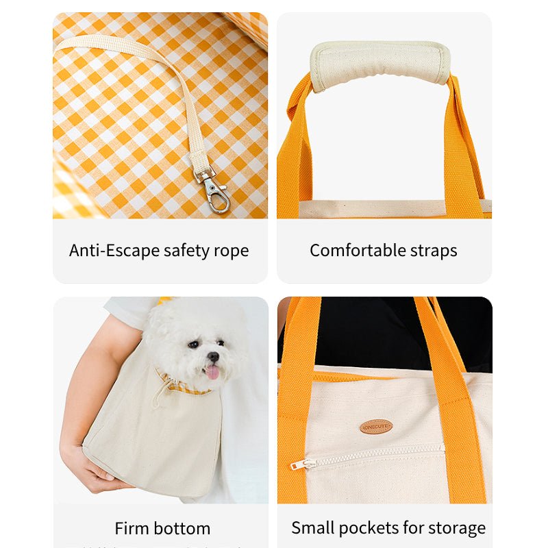 Soft Pet Carrier Outing Breathable Portable Bag Orange -