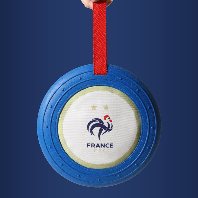 World Cup France Team Dog Flying Disc Durable Training Toy Outdoor