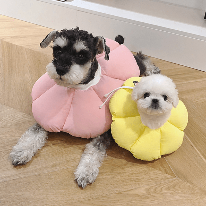 Cotton Flower Soft Elizabeth Collar for Small Medium Dogs Anti - Lick Bite -