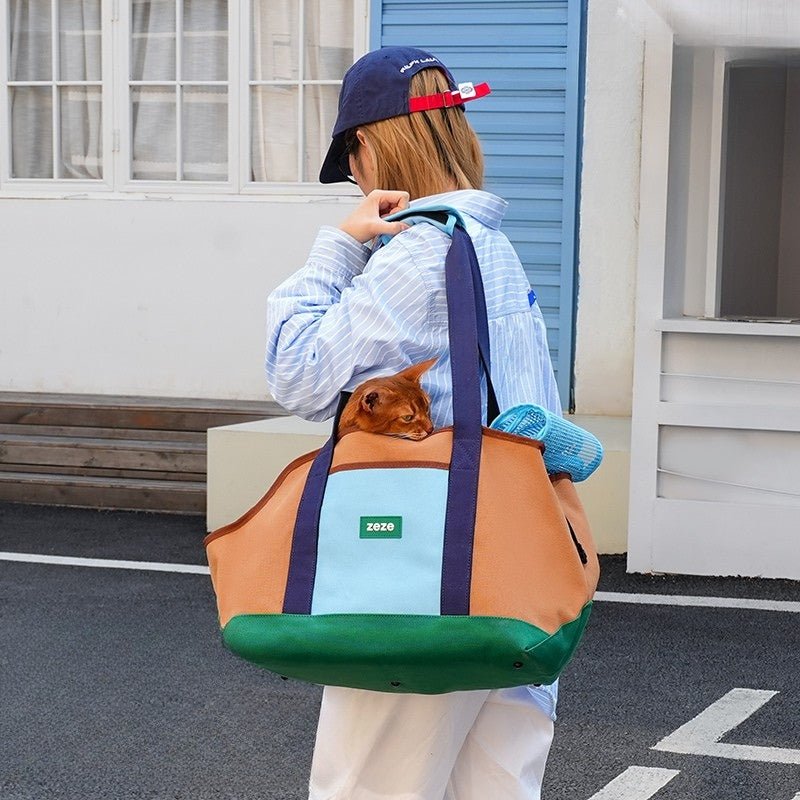 Pet Carrier Outing Portable Cat Dog Handbag -