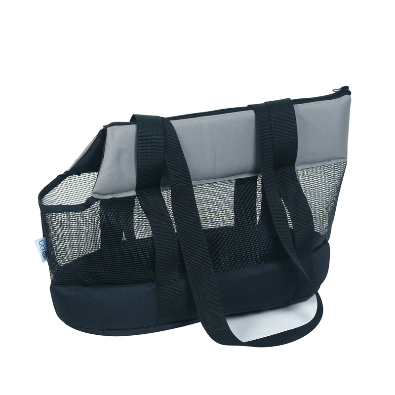 Foldable Breathable Mesh Shoulder Travel Bag Portable Pet Carrier -