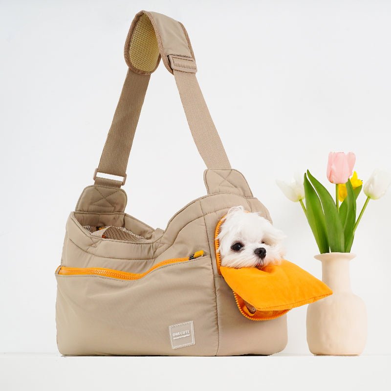 Soft Pet Carrier Outing Portable Bag Kahki -