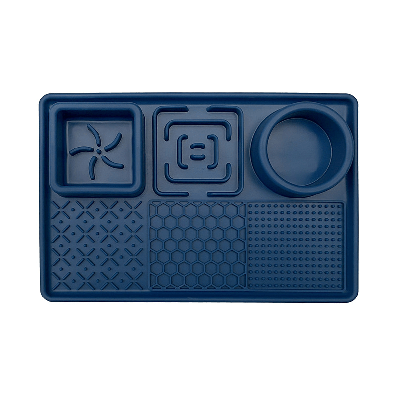 Slow Feeder Bowl, Silicone Lick Mat with Suction Cups for Dog Cat -