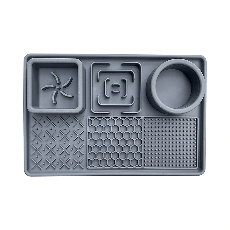 Slow Feeder Bowl, Silicone Lick Mat with Suction Cups for Dog Cat -