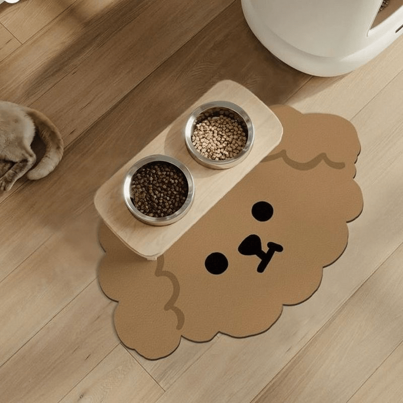 Pet Feeding Mat Absorbent Dog Food Mat Waterproof -