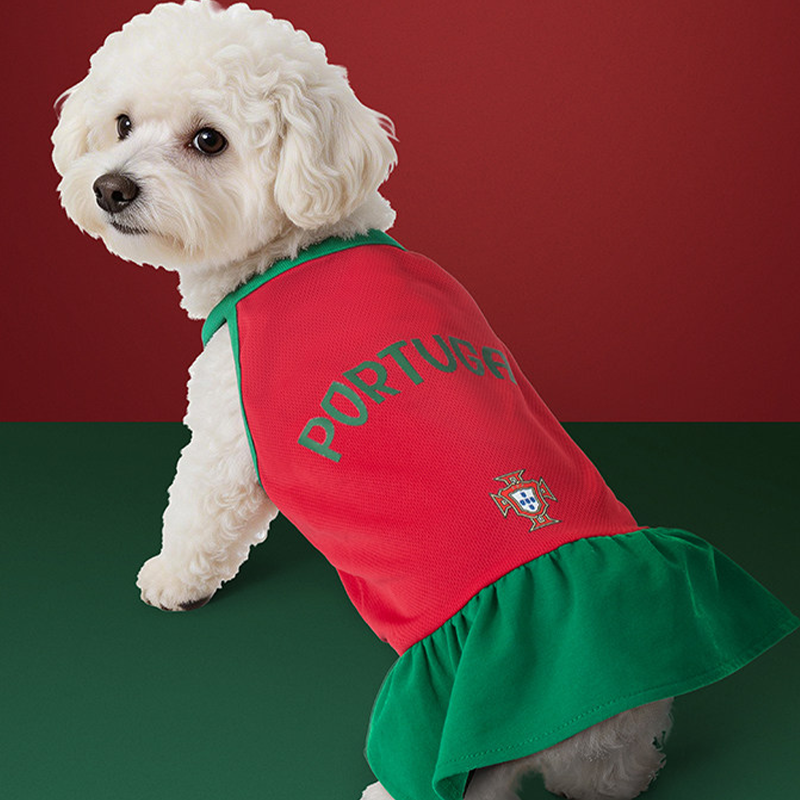 World Cup Portugal Team Dog & Cat Suspender Dress Summer