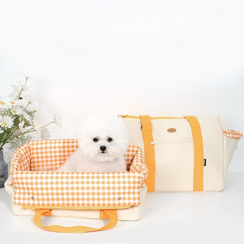 Soft Pet Carrier Outing Breathable Portable Bag Orange -