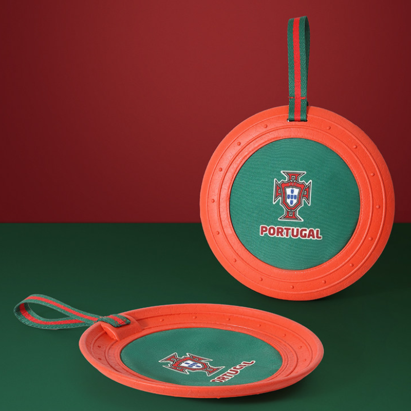 World Cup Portugal Team Dog Flying Disc Durable Fetch Training Toy