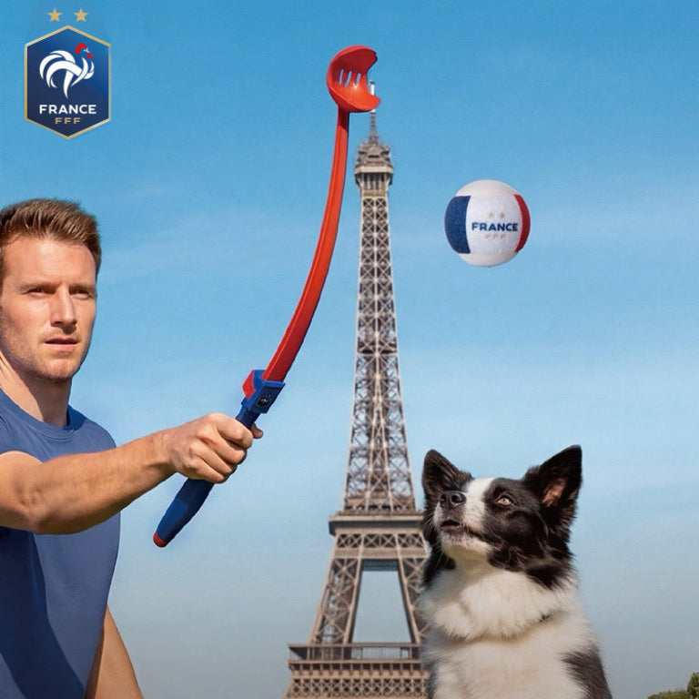 World Cup France Team Dog Tennis Ball Launcher Training Toy