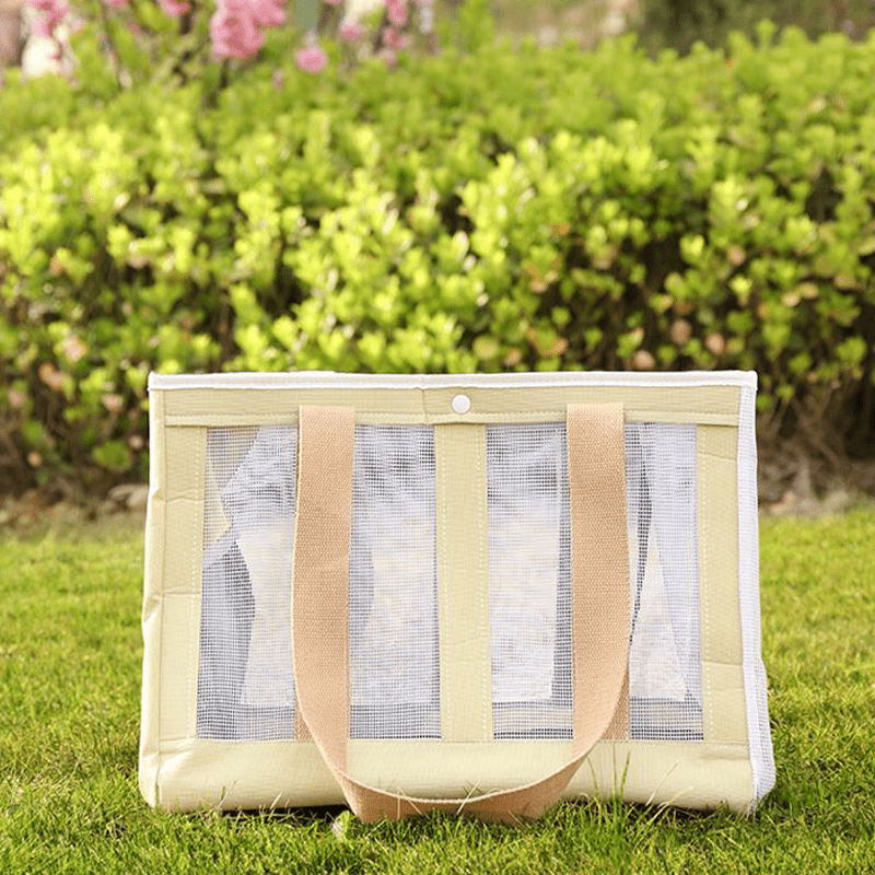 Ventilated Large Capacity Travel Bag Portable Pet Carrier Tote -