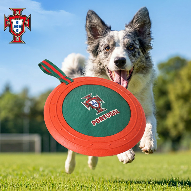 World Cup Portugal Team Dog Flying Disc Durable Fetch Training Toy
