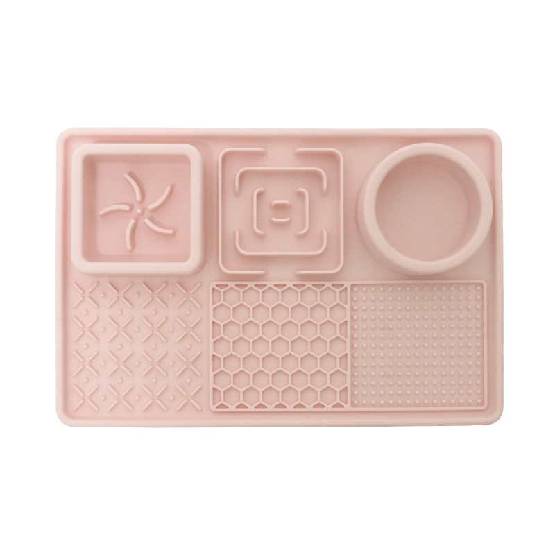 Slow Feeder Bowl, Silicone Lick Mat with Suction Cups for Dog Cat -