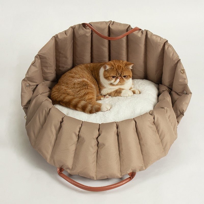 Pet Carrier Oxford Cloth Anti - scratch With Furry Pad for Small Pet -