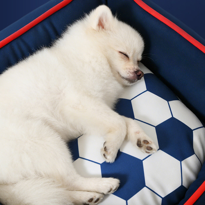 World Cup France Team Dogs Square Bed Soft Sofa Bed