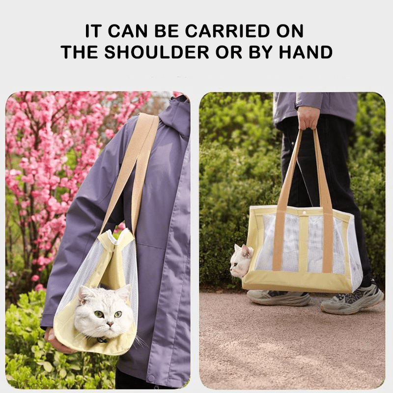Ventilated Large Capacity Travel Bag Portable Pet Carrier Tote -