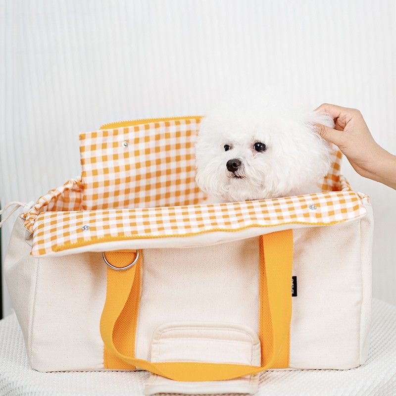 Soft Pet Carrier Outing Breathable Portable Bag Orange -