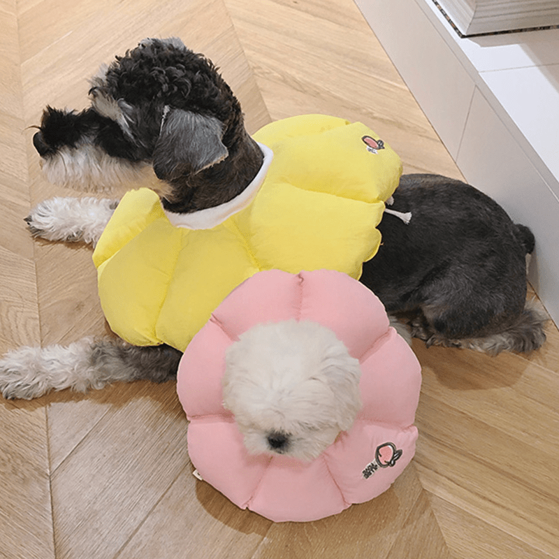 Cotton Flower Soft Elizabeth Collar for Small Medium Dogs Anti - Lick Bite -